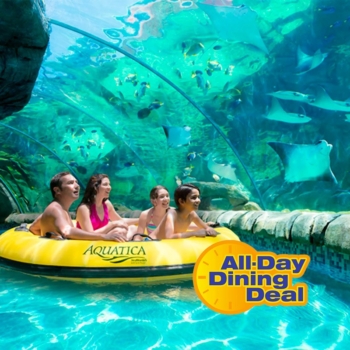 Aquatica + Dining Plan: 1 dia