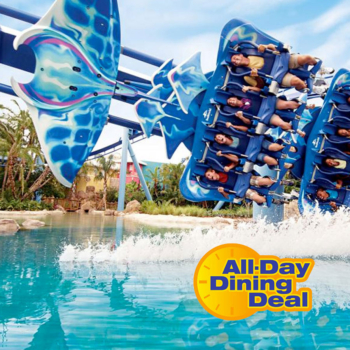 SeaWorld + Dining Plan: 1 dia (USO DE SEGUNDA A SEXTA)