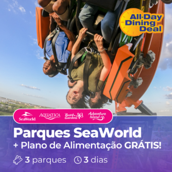 SeaWorld - 3 parques + Plano de Alimentação GRÁTIS